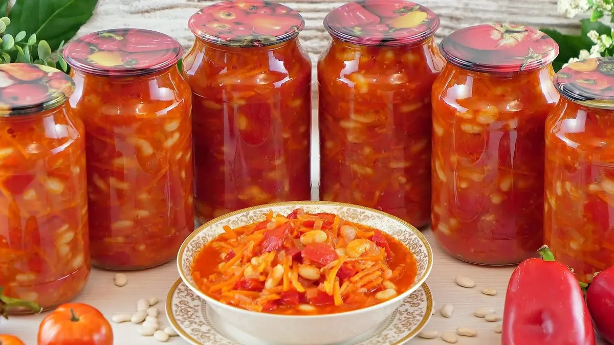 Salad with Beans Recipe for Canned Snack