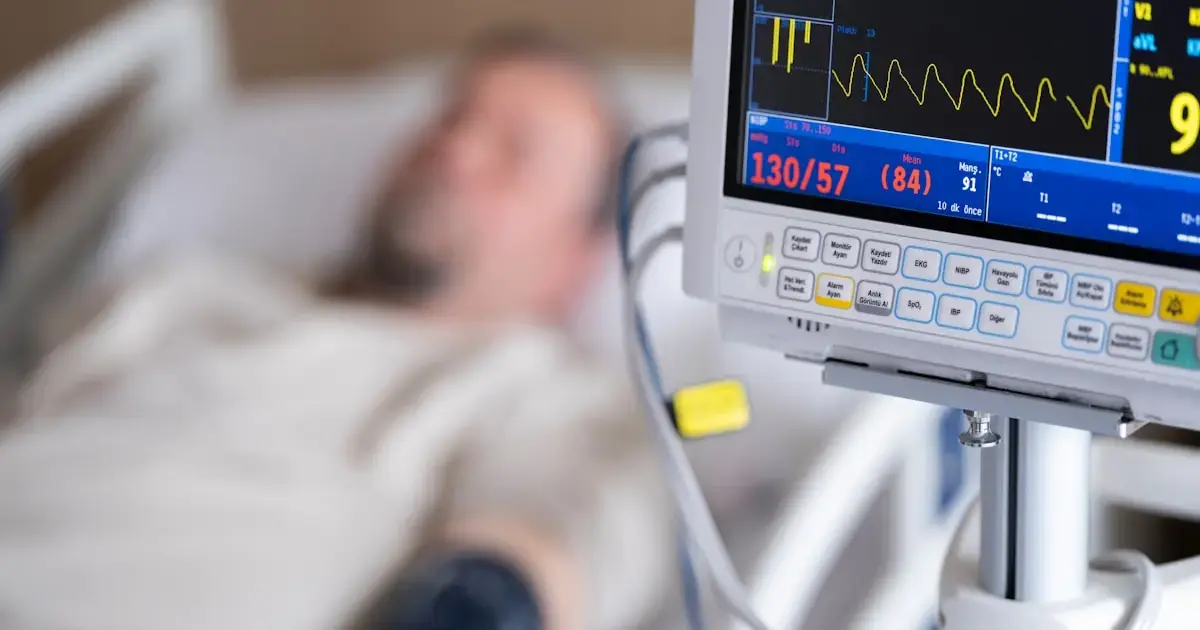 patient in a hospital bed