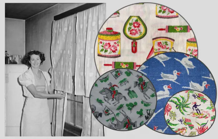 Patterns and burlap curtains