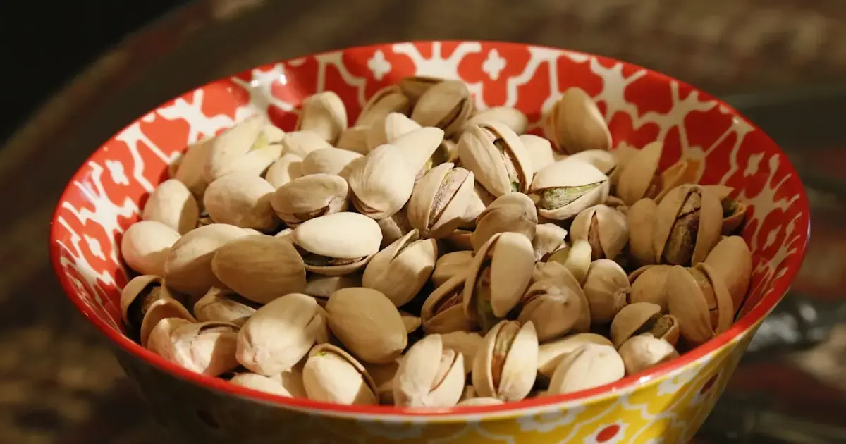 pistachios in a bowl