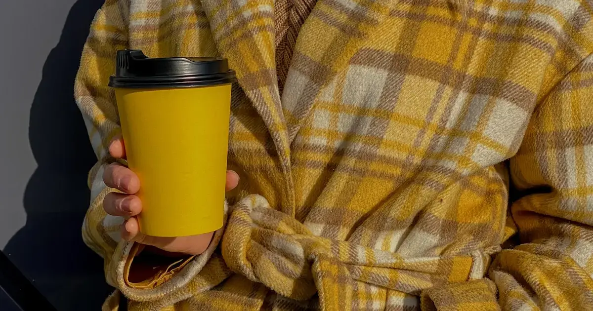 person with a plastic cup