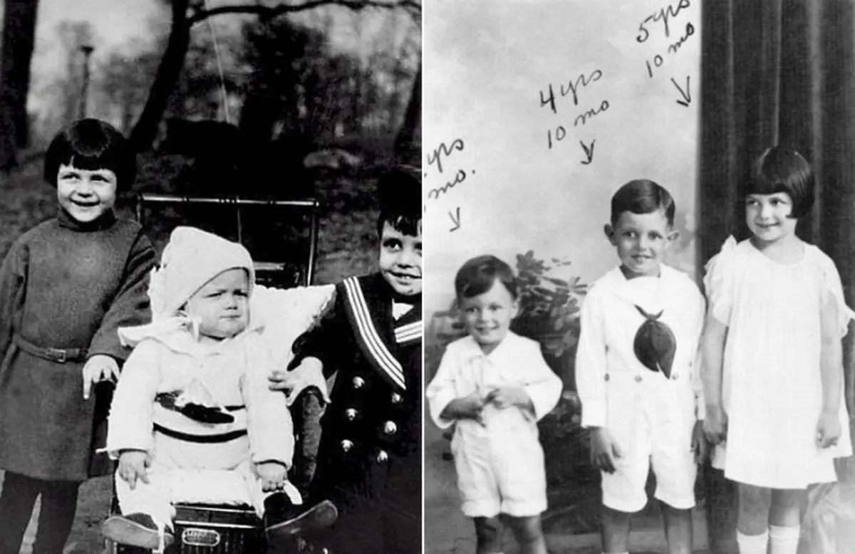 Little Rita with her brothers