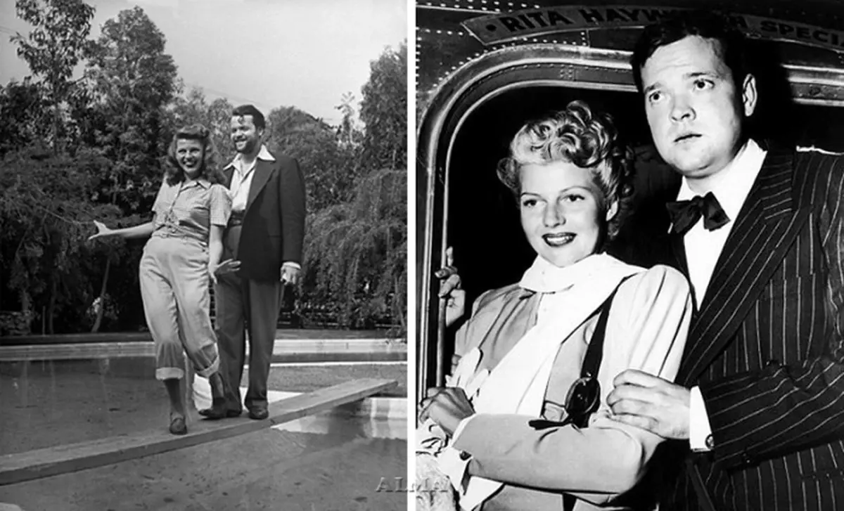 Eddie Judson and Rita Hayworth.