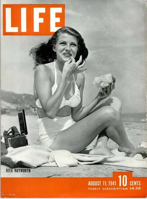 Rita Hayworth on the cover of Life magazine