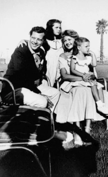 Rita Hayworth, Dick Haymes, Rebecca Wells, and Yasmin Khan