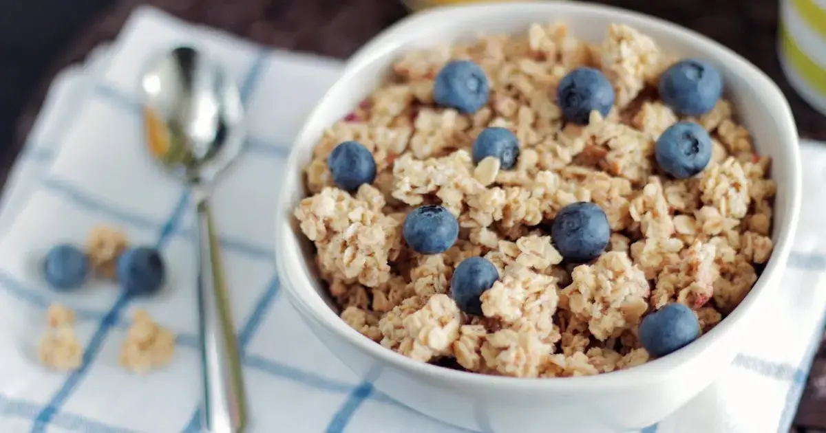blueberries with oatmeal