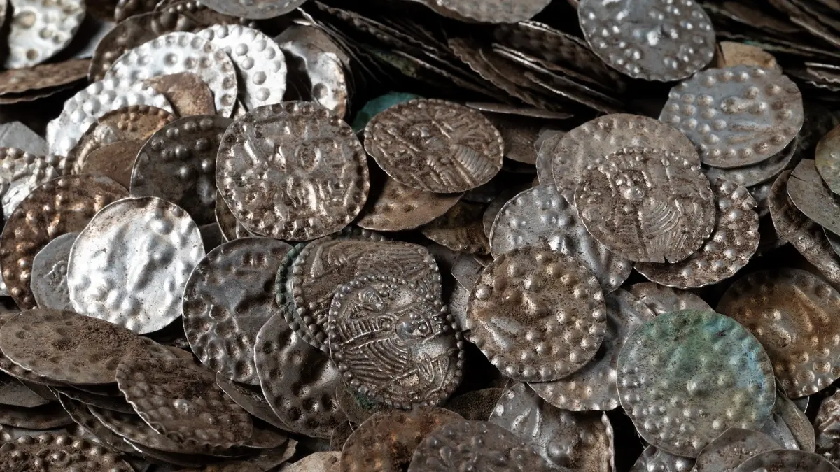 silver medieval coins