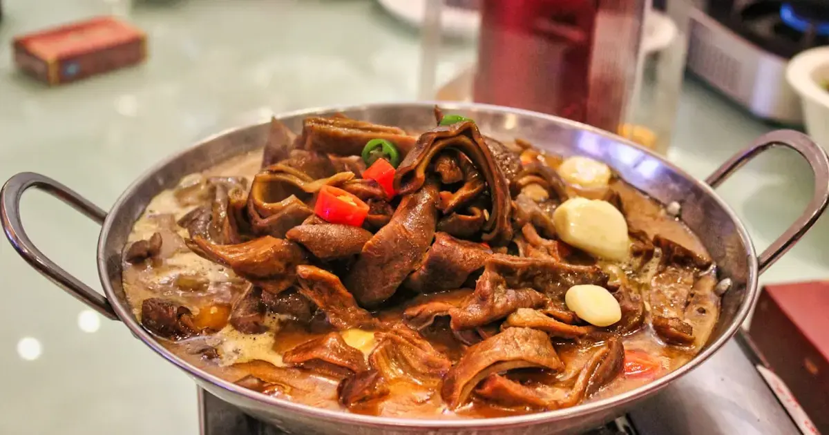 stew made from Pleistocene bison