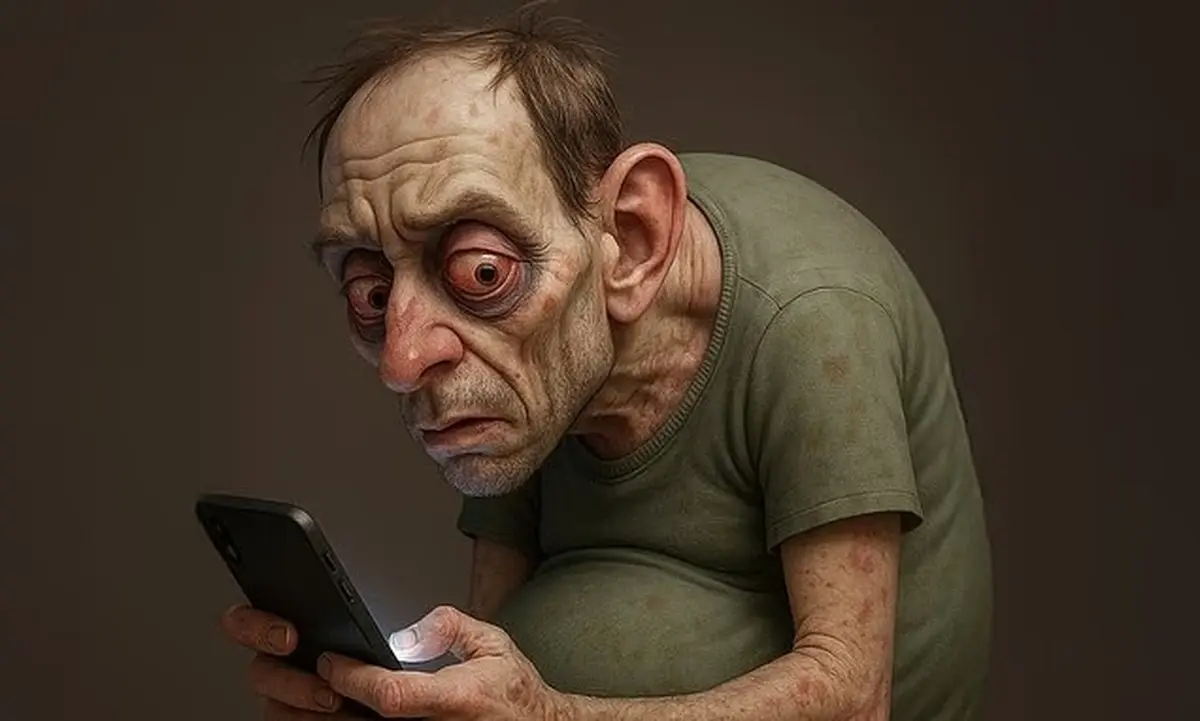 Sad grotesque: AI imagined the typical sedentary person of 2050
