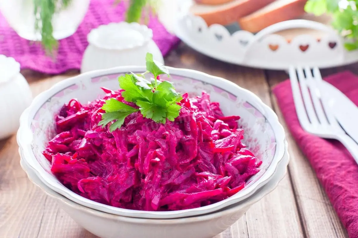 salad of beetroot with horseradish