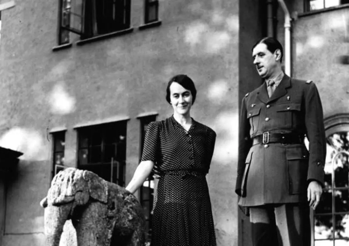 Charles de Gaulle with his wife