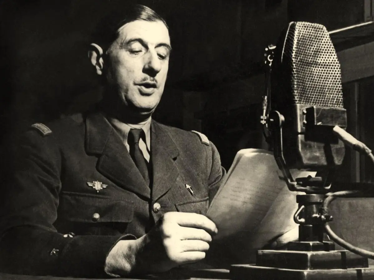 Charles de Gaulle addresses the French via BBC radio