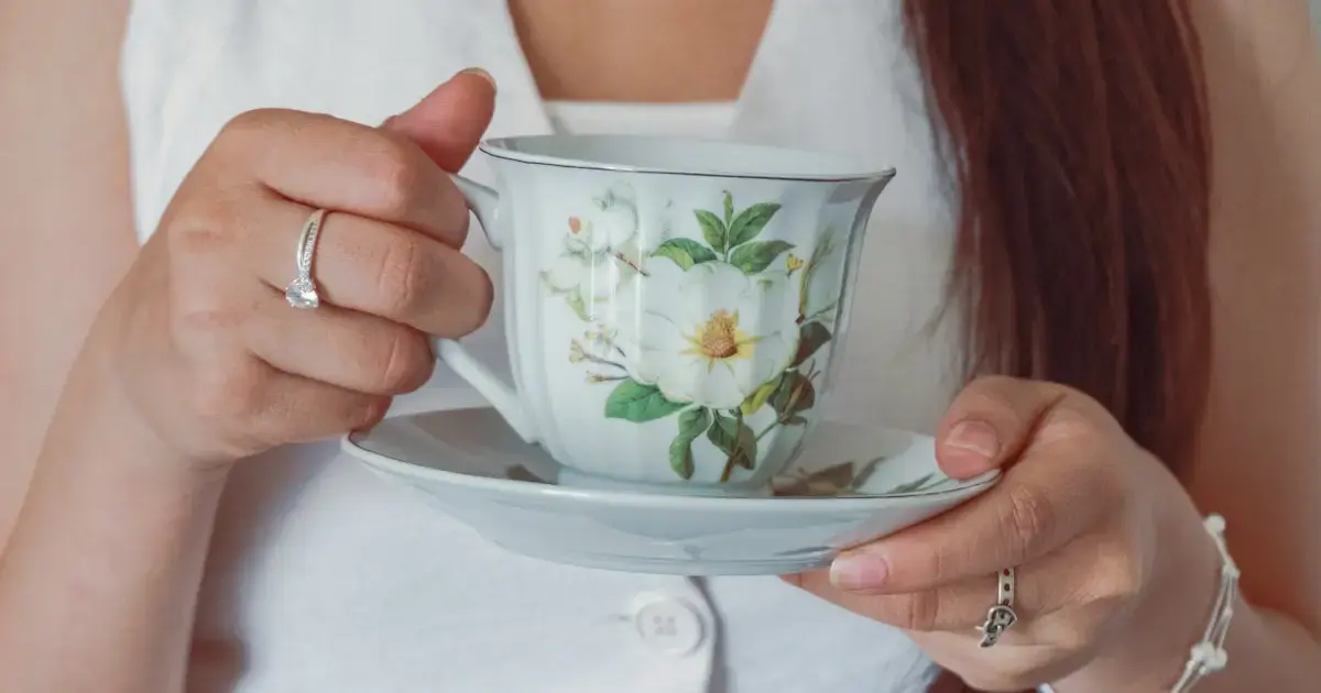 woman with a cup of tea