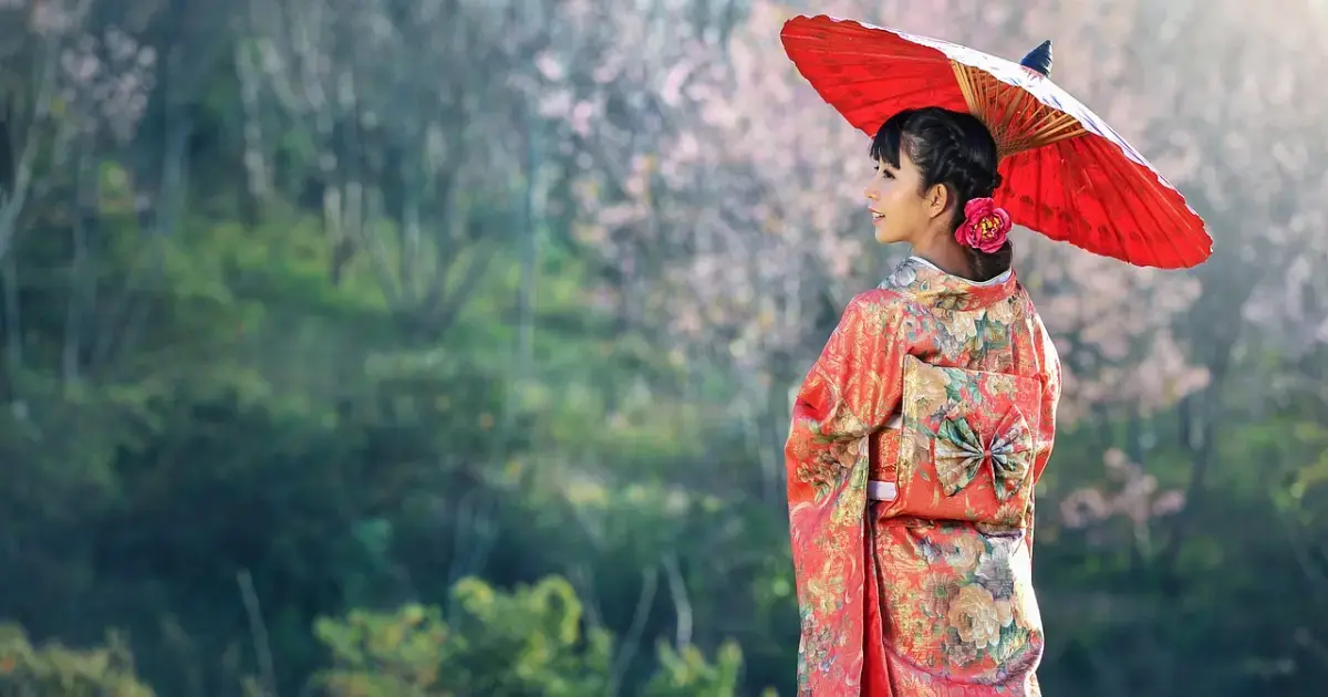 Japanese woman in kimono