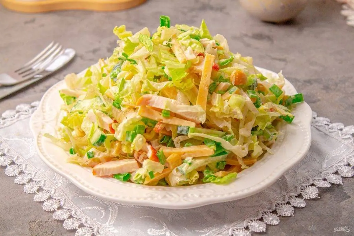 Tastes Like China: Recipe for Salad with Beijing Cabbage