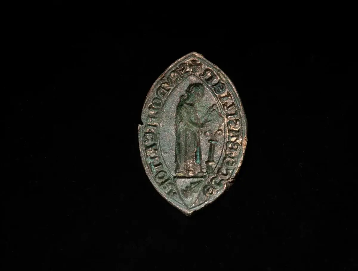 A rare medieval seal of the Basel Cathedral cantor found in the Rhine