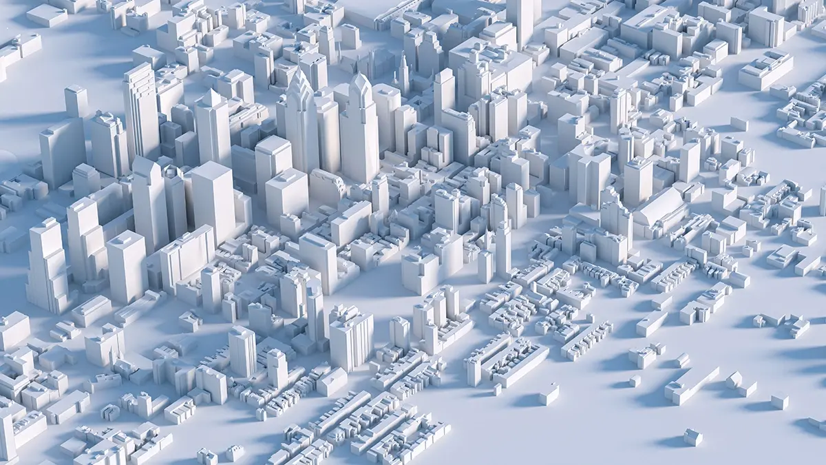 Buildings on the 3D map