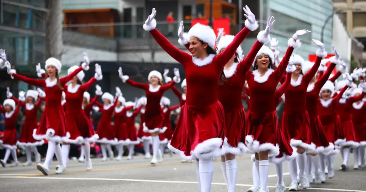 Women in Santa costumes