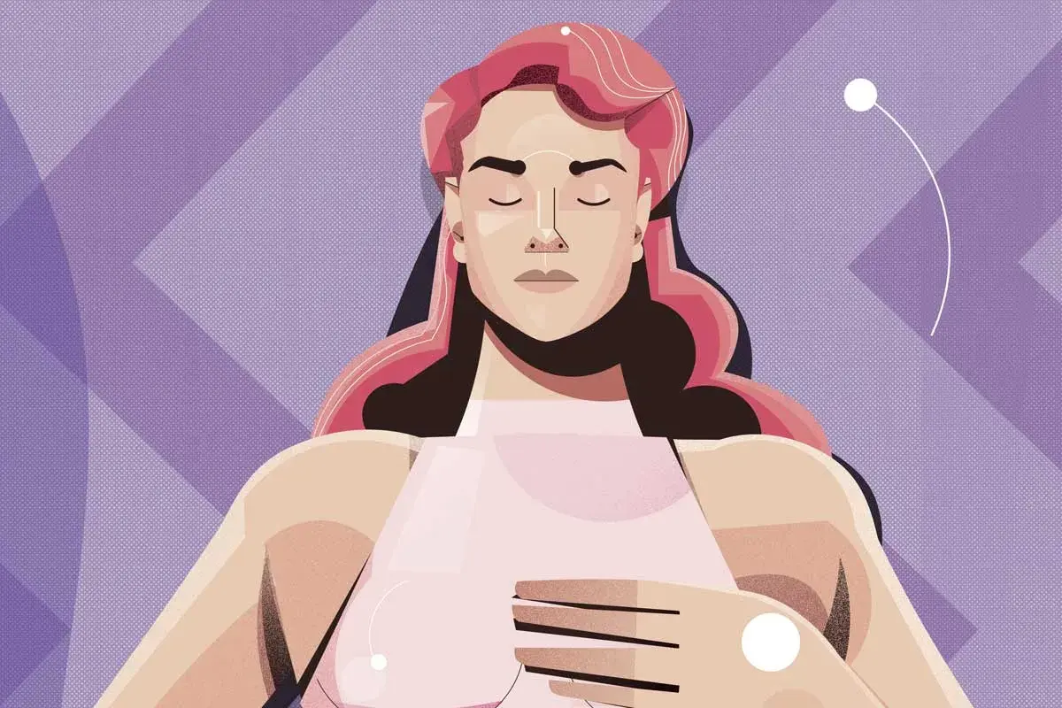 Woman Practicing Square Breathing