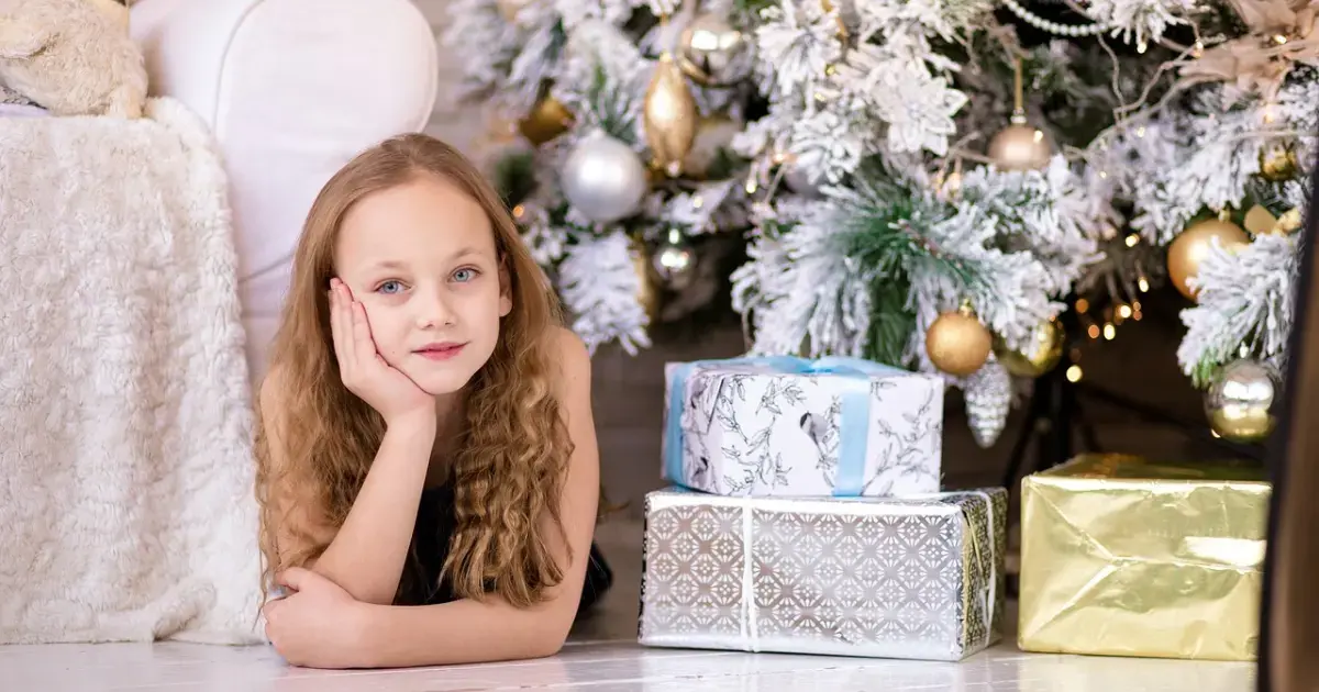 Child with gifts