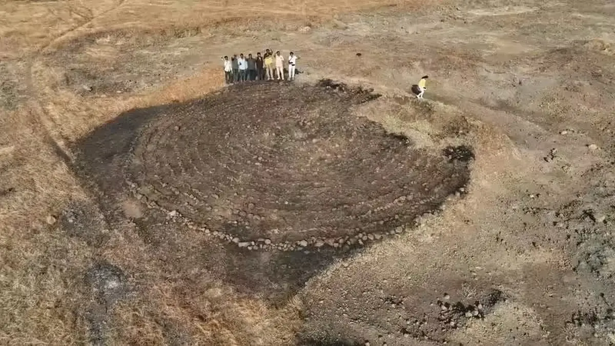 A unique circular labyrinth has been discovered in India, linked to ancient Roman trade.