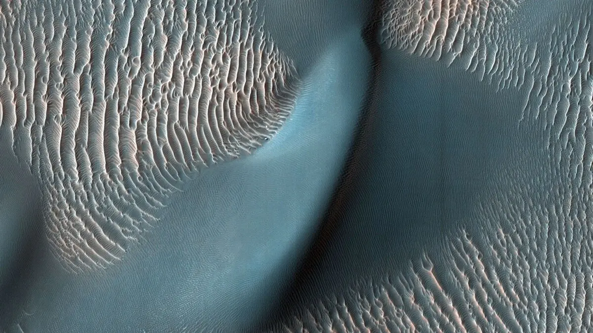 Silver Dunes of Mars