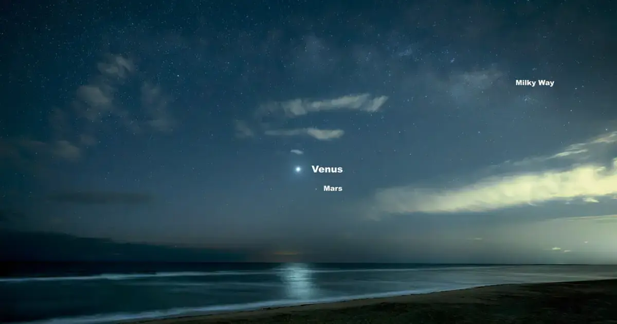 shining Venus in the sky