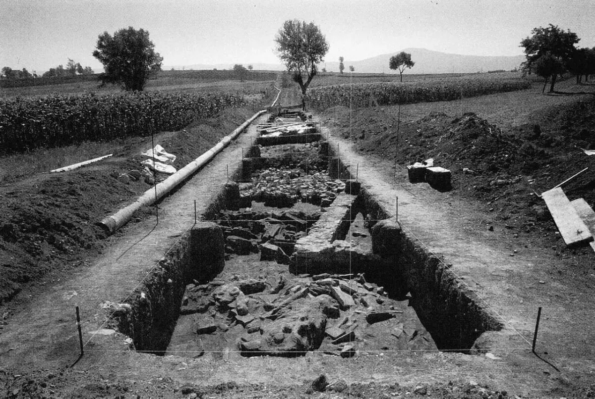 Excavations in Flumeri of the ancient Roman city