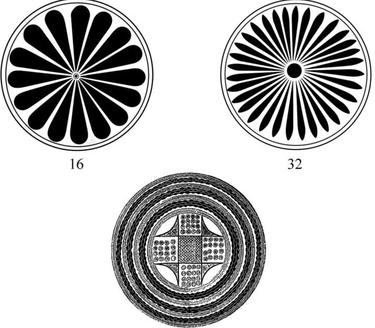 Floral Composition Depicting a Geometric Sequence
