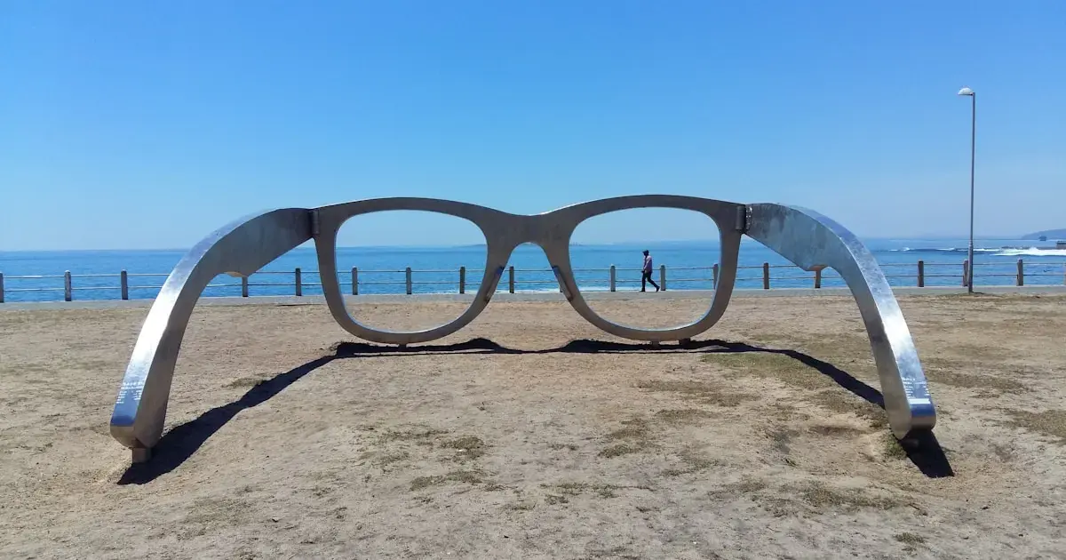 Glasses on sand
