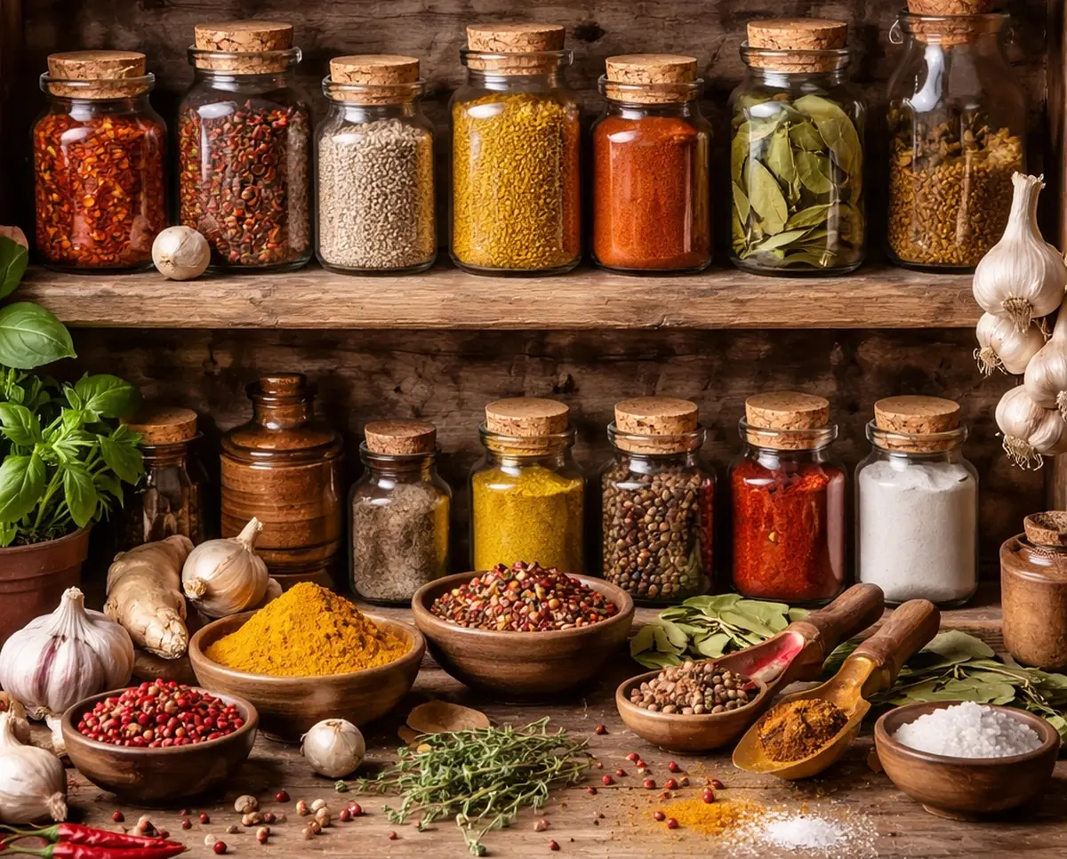 Spices and seasonings in culinary art