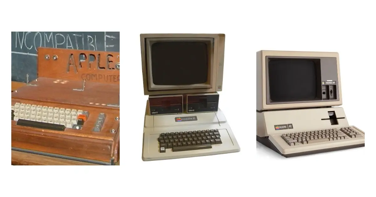 Apple I, II, III