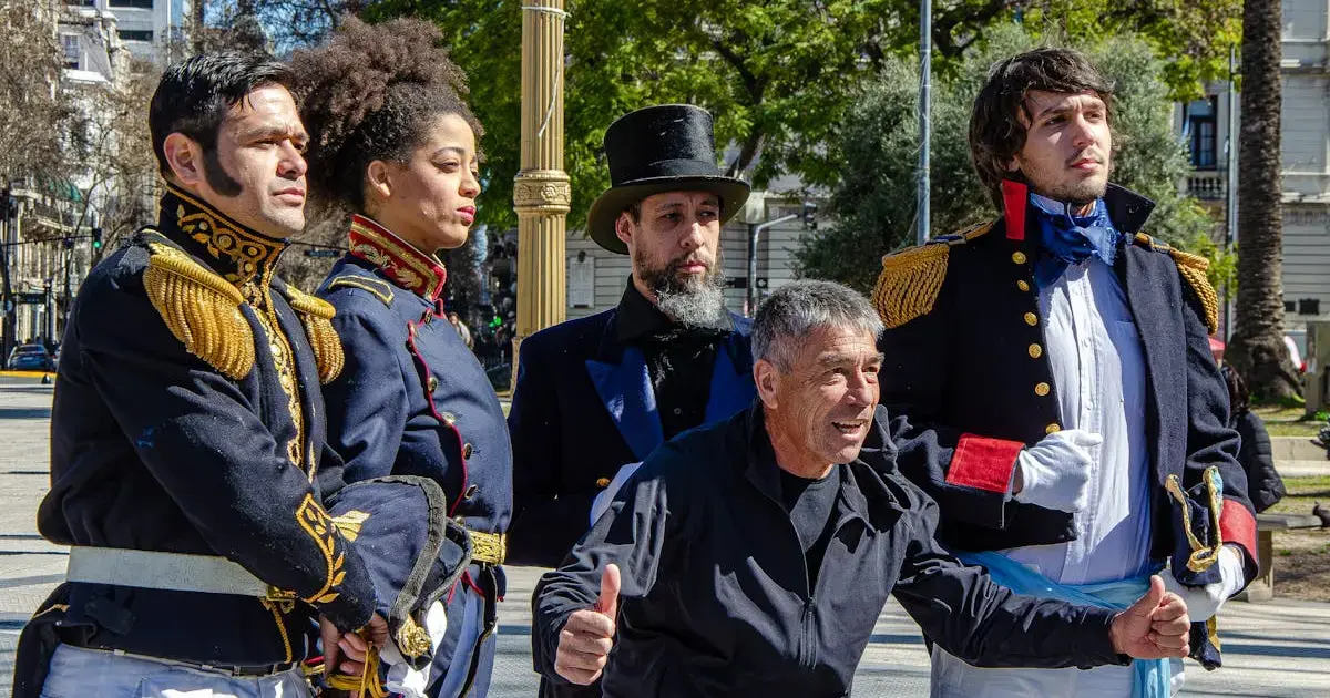 Adults Engaging in Historical Reenactments