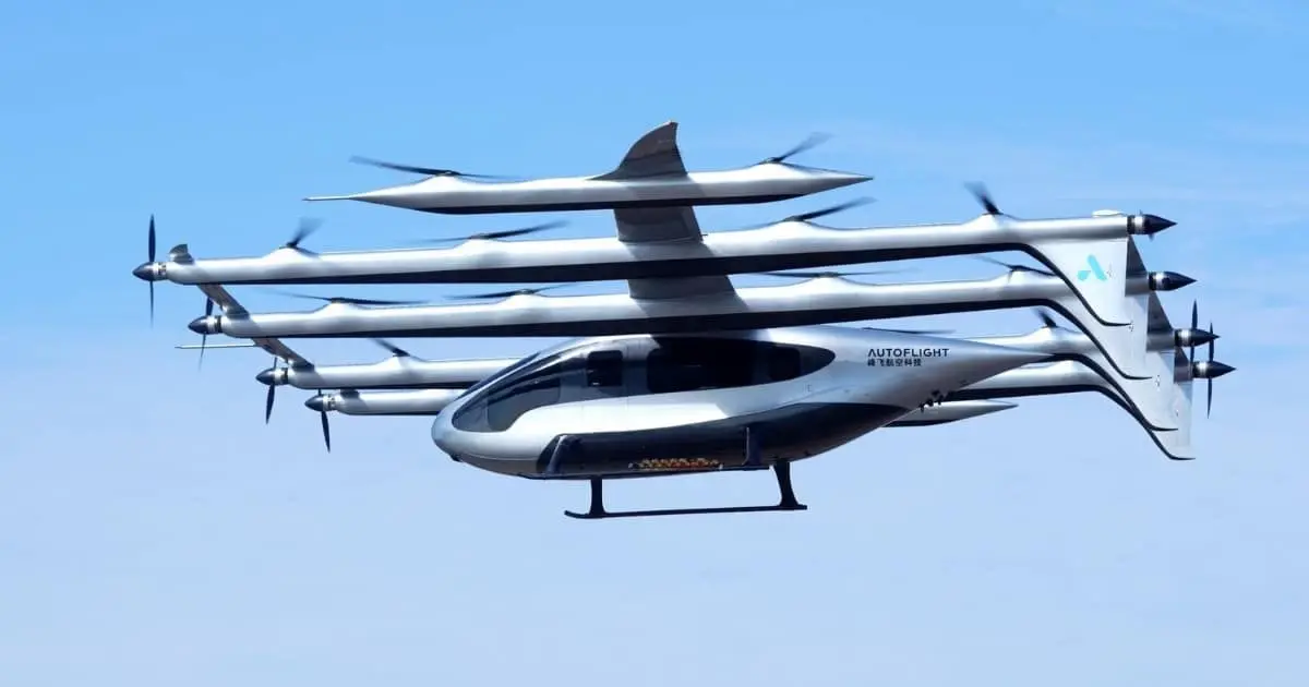 China successfully tested the world's largest 10-person flying taxi