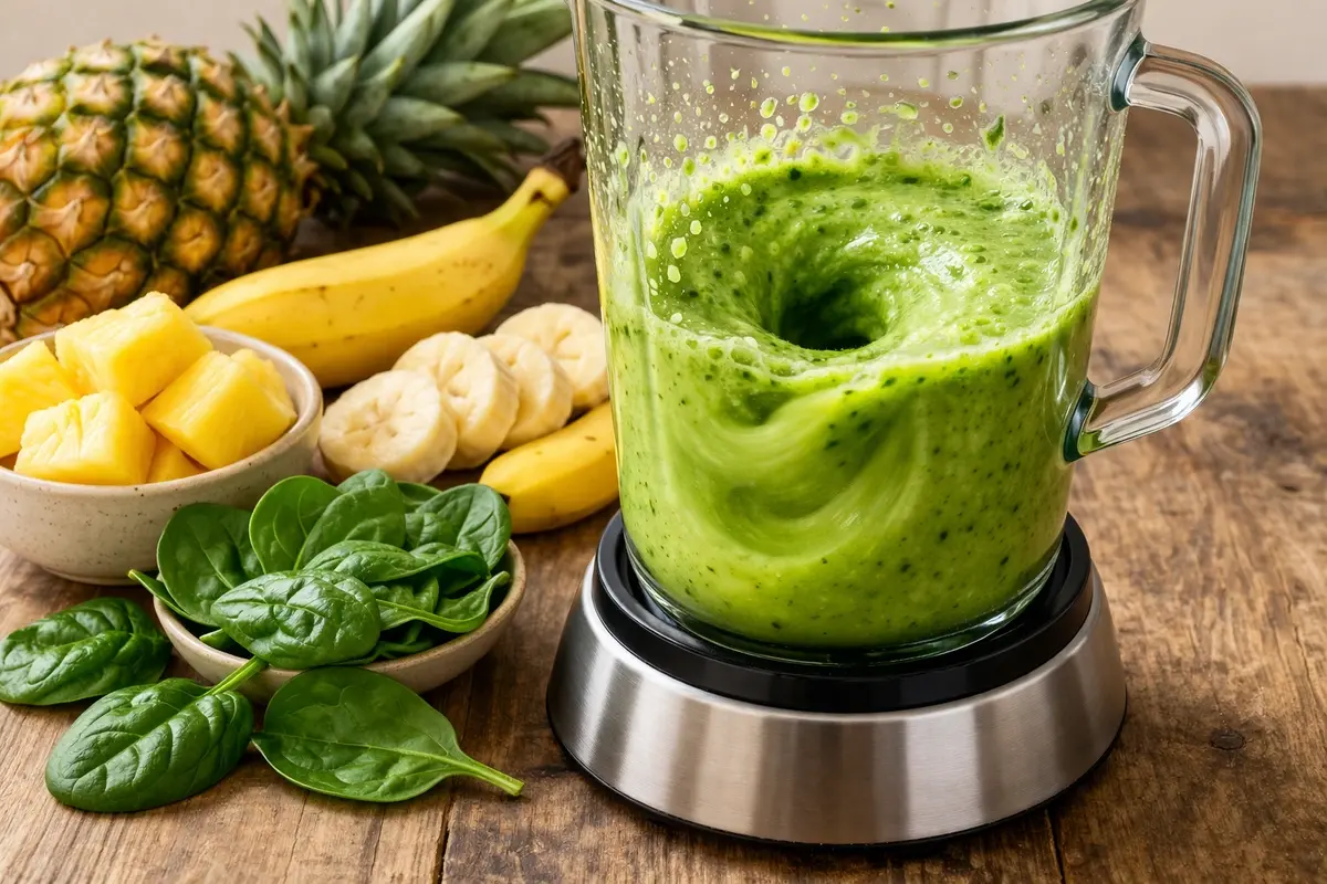 Pineapple and Spinach Green Smoothie