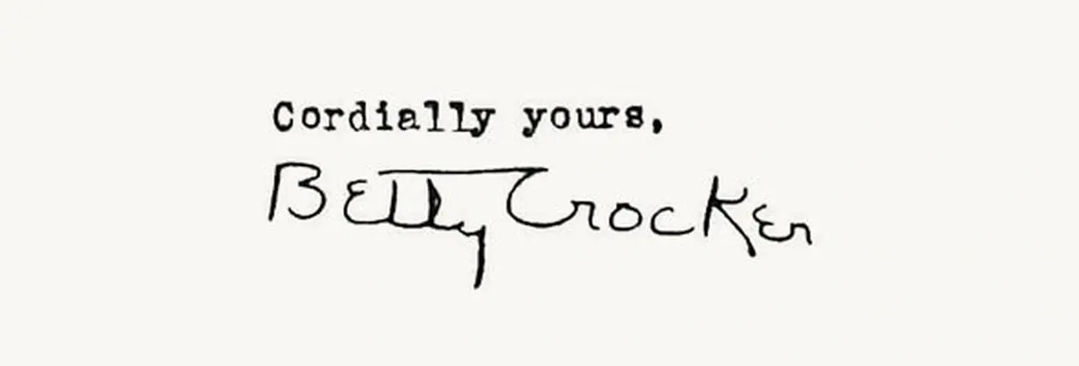 Betty Crocker signature